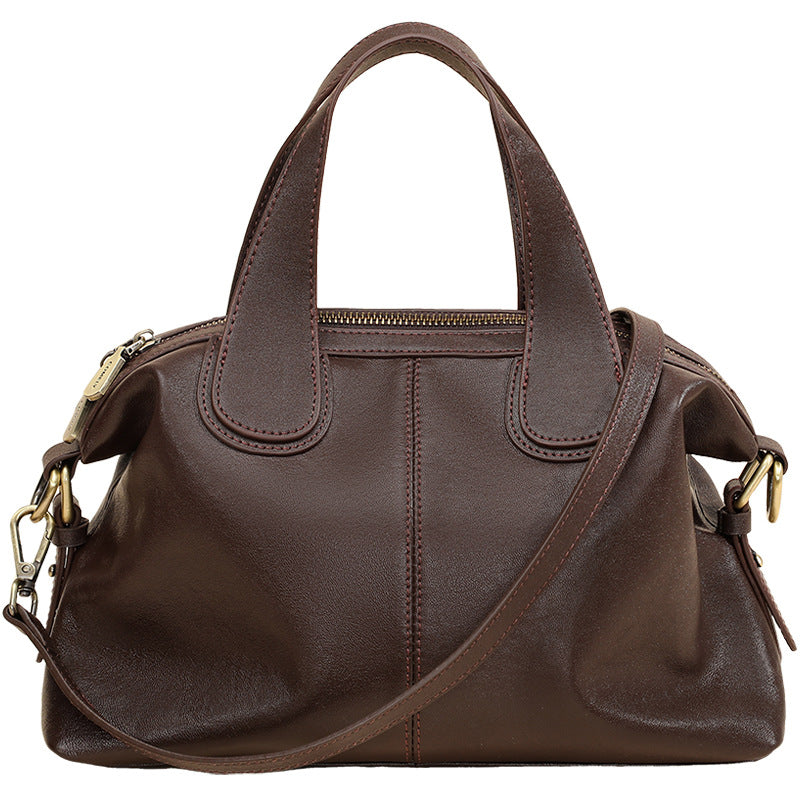 Women's Large Capacity Crossbody Shoulder Bag - PU Leather Fashion Handbag with Multiple Compartments